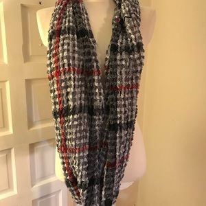 Warm and cozy Infinity scarf, plaid